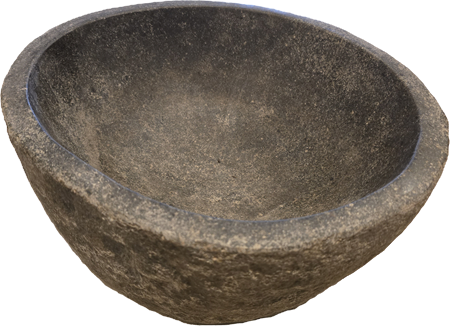 Granitstein ausgehöhlt